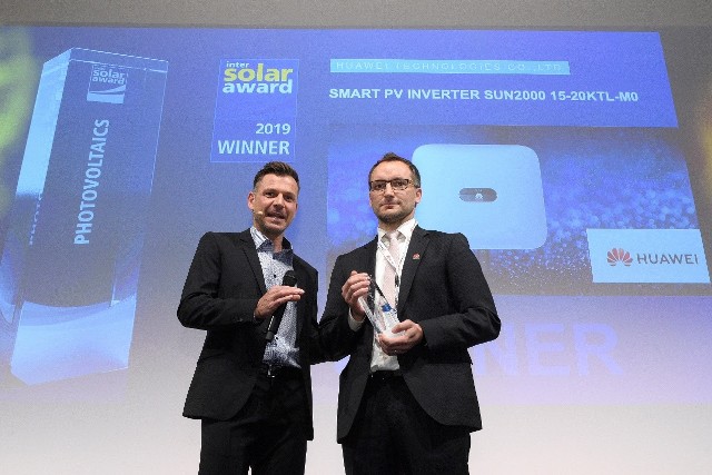 Huawei Wins Intersolar AWARD at Intersolar 2019