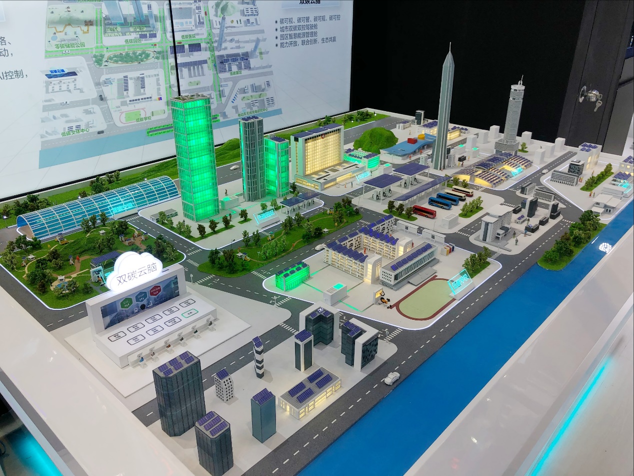 Low-carbon city 3D model