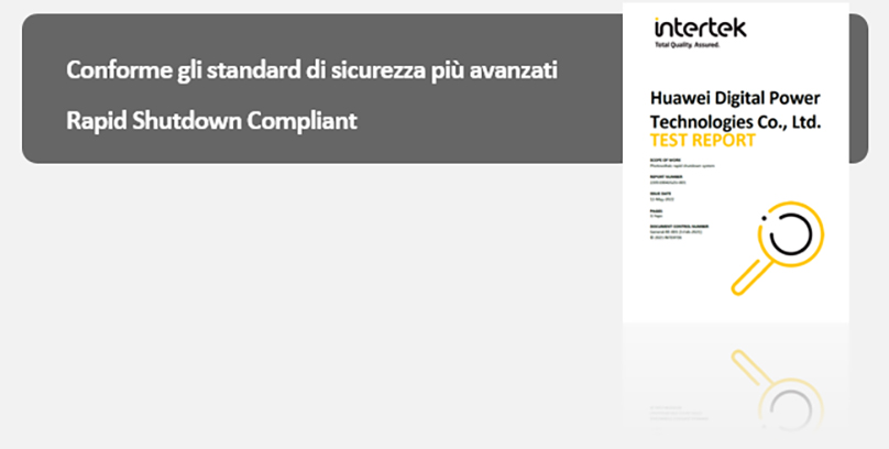 Sicurezza e conformità degli ottimizzatori Huawei modello SUN2000-450W-P2, SUN2000-600W-P E MERC-1100/1300W-P