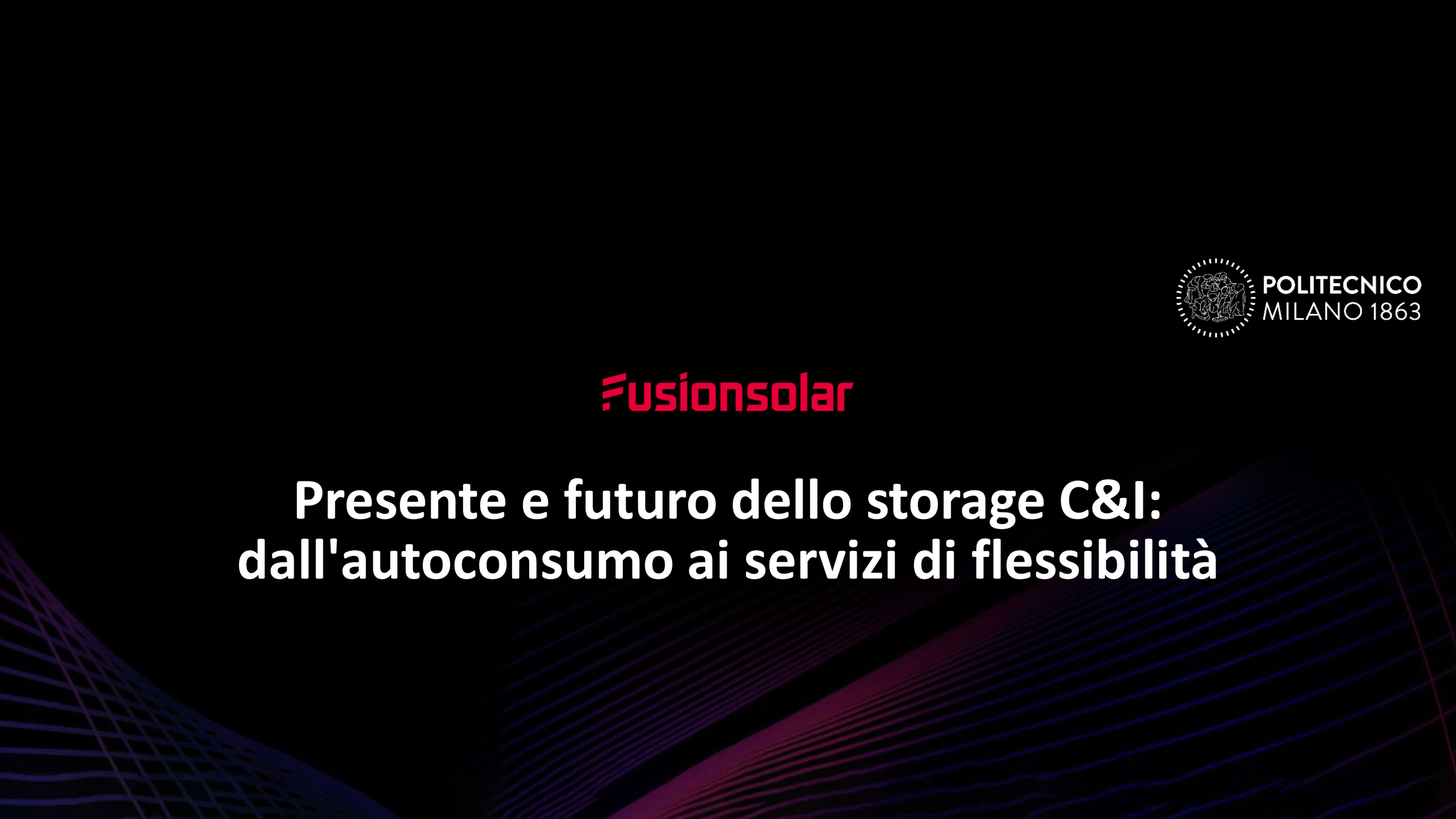 Presente e futuro dello storage C&I: dall'autoconsumo ai servizi di flessibilità