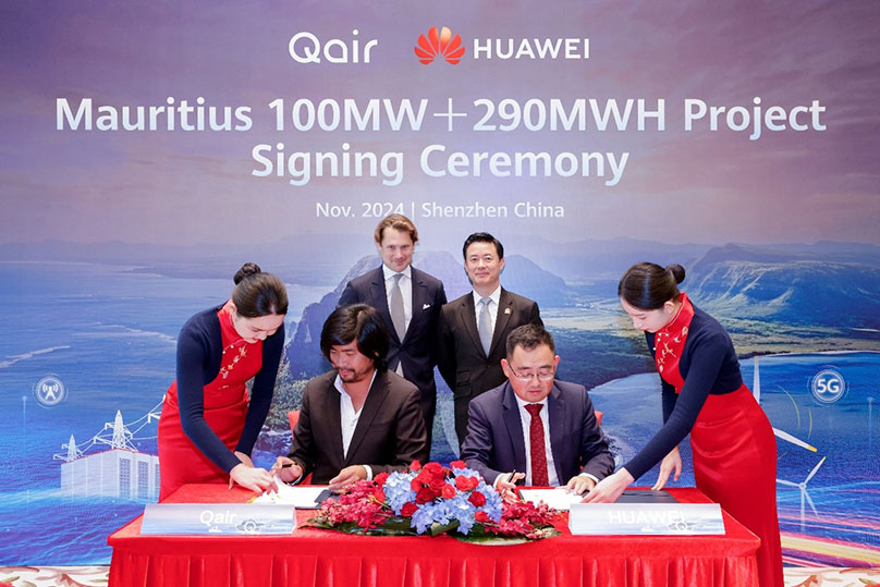 Qair Signs Agreement with Huawei on Mauritius 100MW and 290MWh Projects