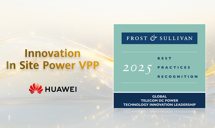 La solución Site Power de Huawei recibe el prestigioso premio Global Best Practices de Frost & Sullivan