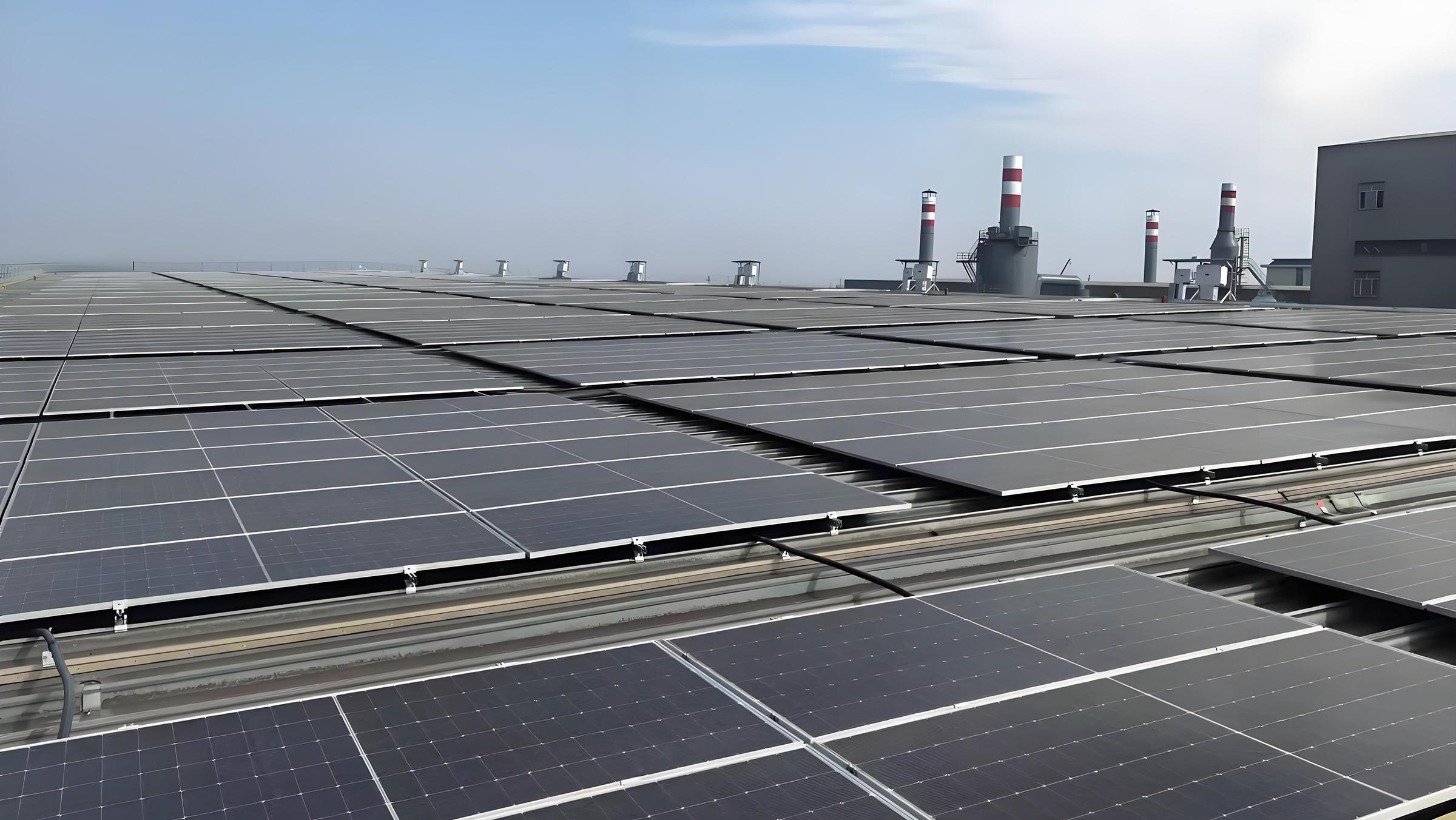 内蒙古佰特冶金建材有限公司 6MW 工商业分布式 光伏发电项目样板点