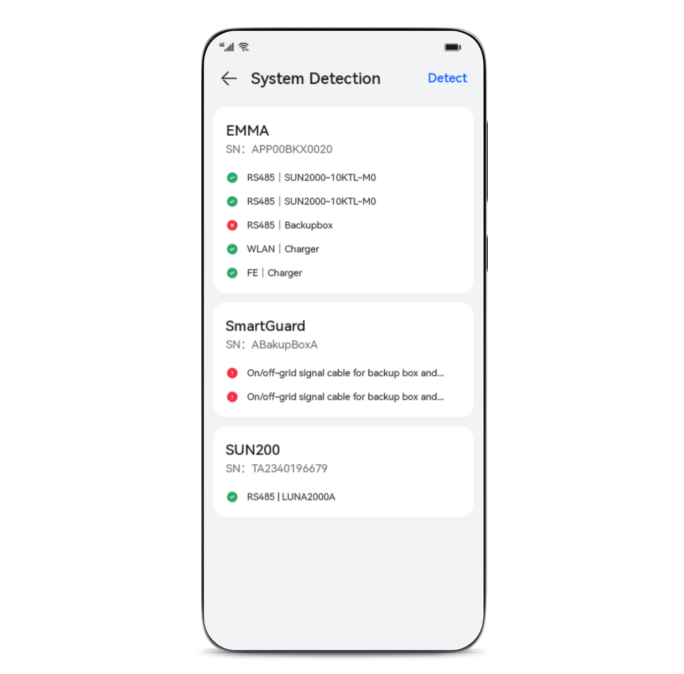 Maintenance & detection