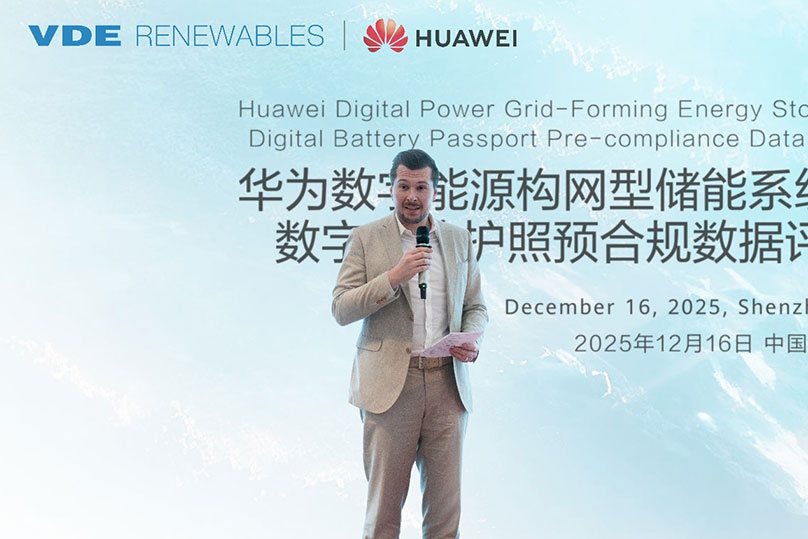 Huawei's Grid-Forming ESS Receives World's First VDE Pre-Compliance Data Assessment for Digital Battery Passport