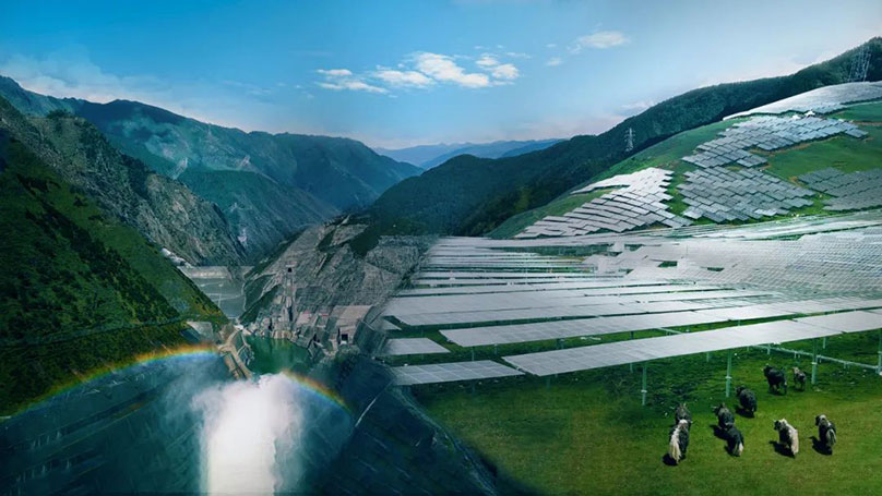 华为助力雅砻江柯拉光伏项目荣膺新京报“2023年度十大绿色发展案例”奖项”