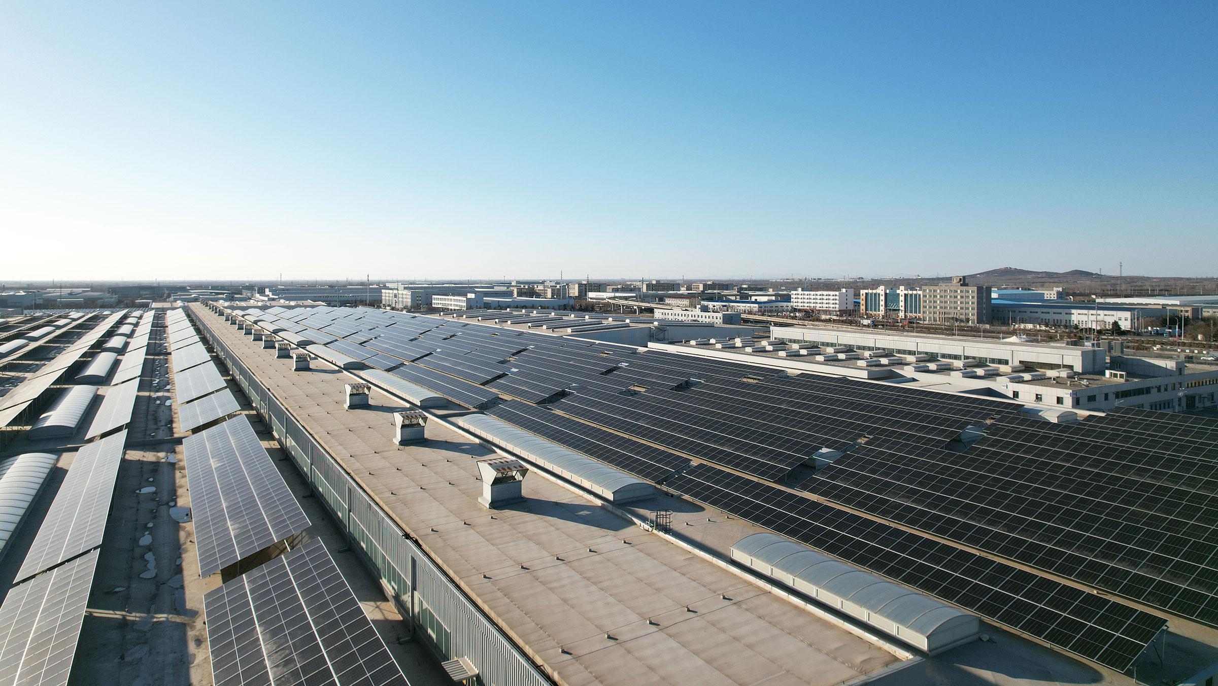 一汽大众 青岛华东基地 35.88MW 光伏项目